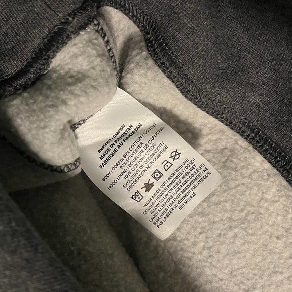 NIKE Just Do It Pullover Hoodie Sweater Embroidered Patch With Pockets Size S - Picture 9 of 9